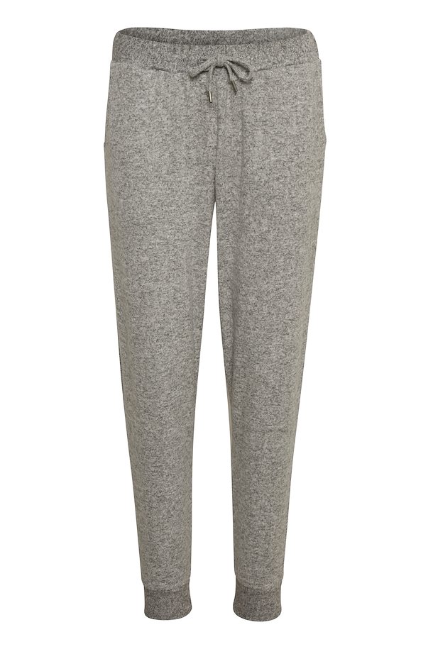 Light grey melange Pants-knitted fra Lounge Nine – Køb Light grey ...