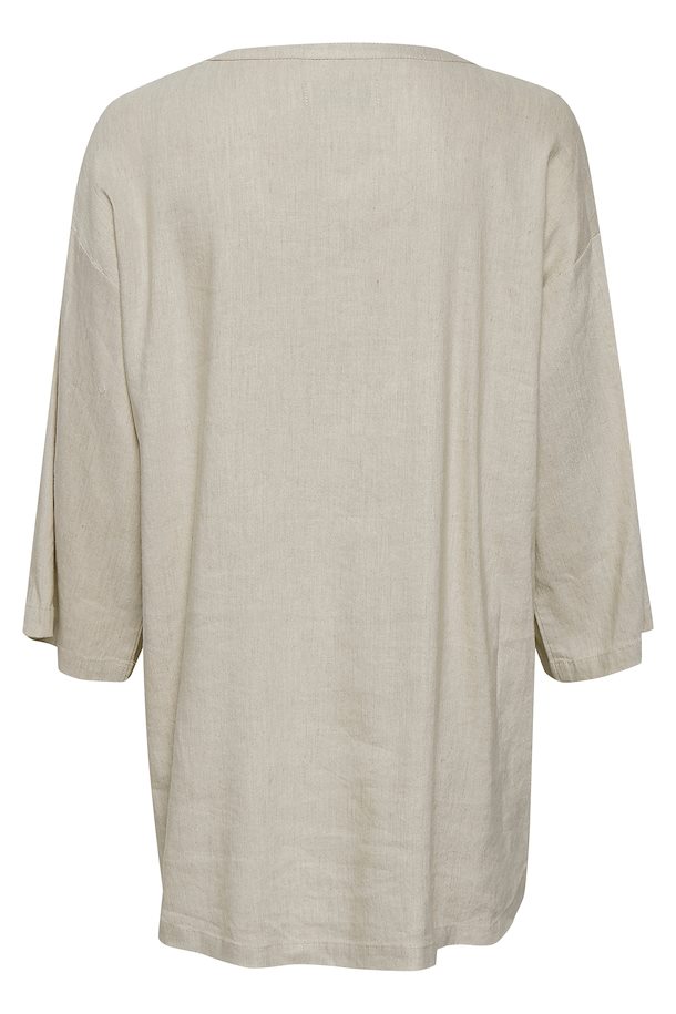 Linen Melange Long sleeved shirt fra Lounge Nine – Køb Linen Melange ...